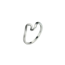 Load image into Gallery viewer, Wave Alloy Silver Ring Wedding Ring for Women Jewelry Accessories Engagement Ring Women Dress Party Rings Women's Rings